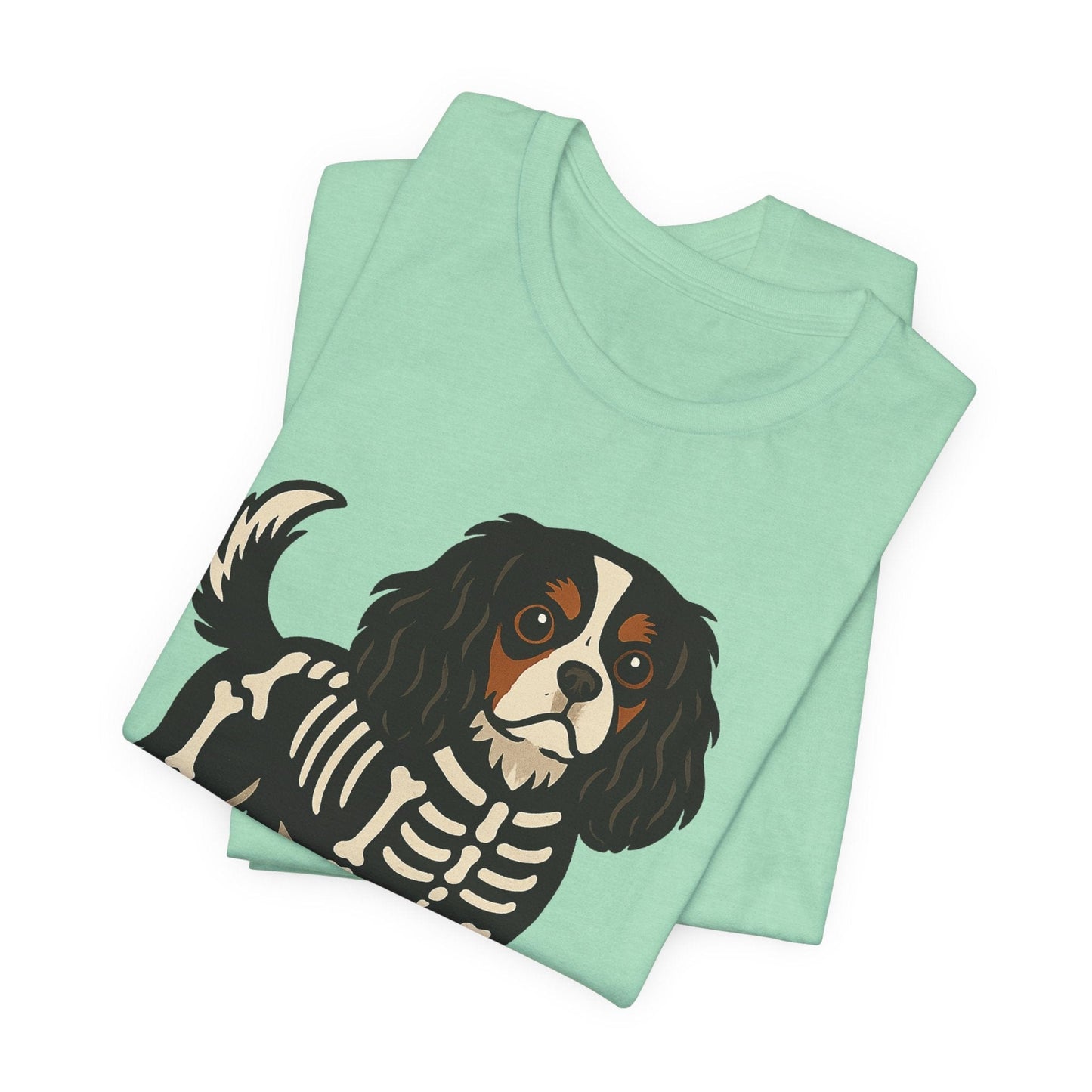 Printify T-Shirt Tricolor Cavalier King Charles Stay. Slay. Halloween TShirt
