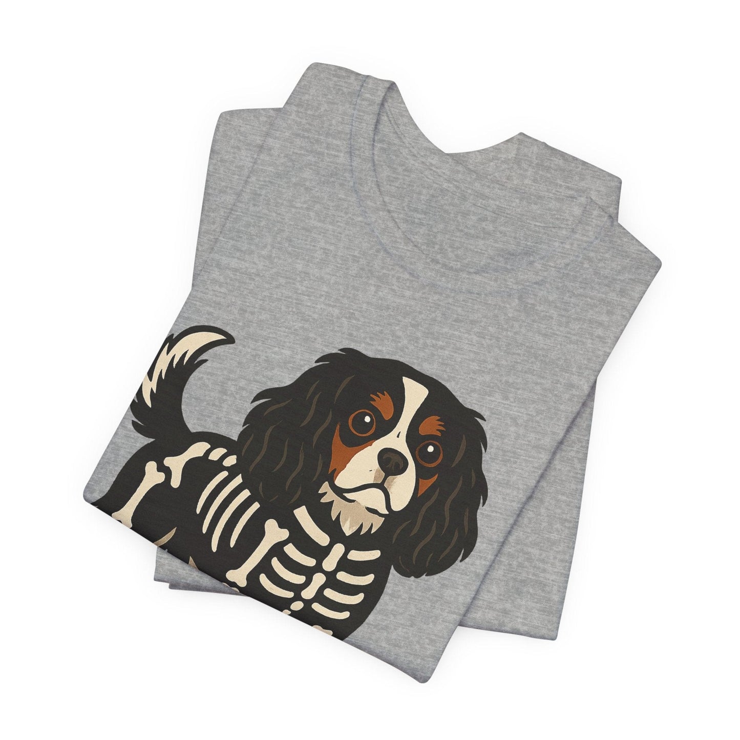 Printify T-Shirt Tricolor Cavalier King Charles Stay. Slay. Halloween TShirt