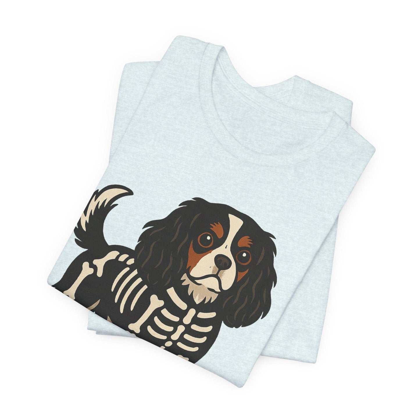 Printify T-Shirt Tricolor Cavalier King Charles Stay. Slay. Halloween TShirt
