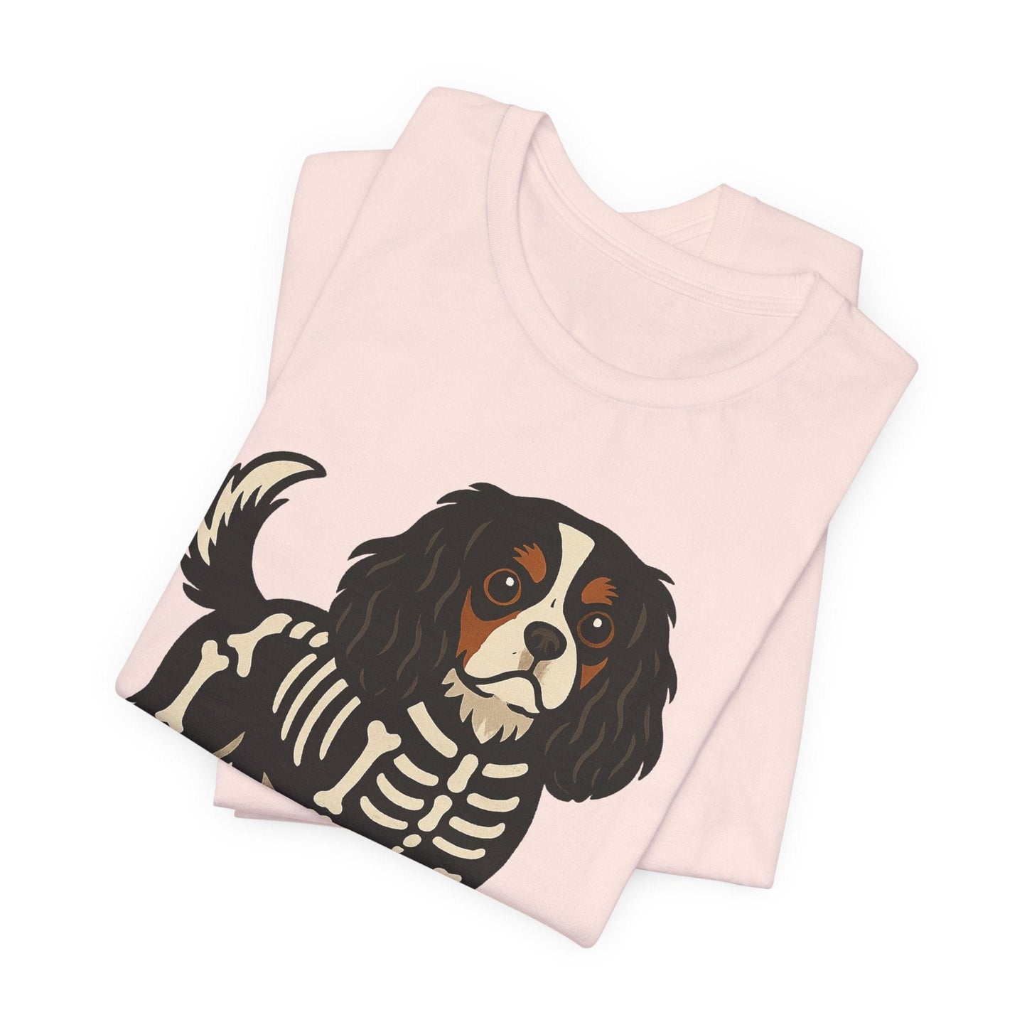 Printify T-Shirt Tricolor Cavalier King Charles Stay. Slay. Halloween TShirt