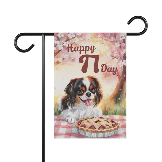 Tricolor Cavalier Pi Day Garden Flag