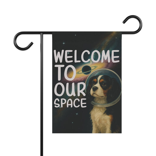 Tricolor Cavalier Space Garden Flag
