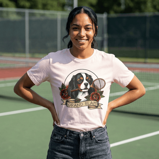 Personalized Cavalier Tennis Grand Slam Unisex TShirt