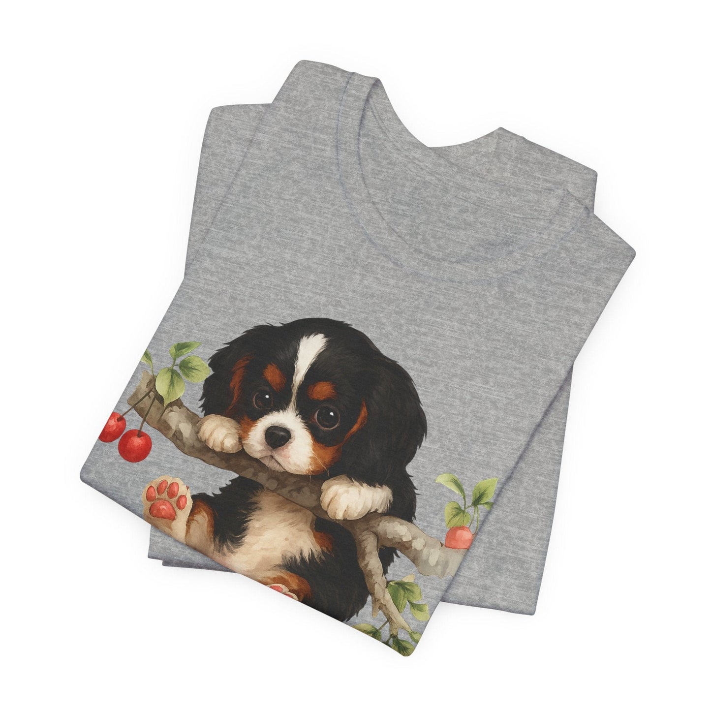 Printify T-Shirt Tricolor King Charles Hang In There Tshirt
