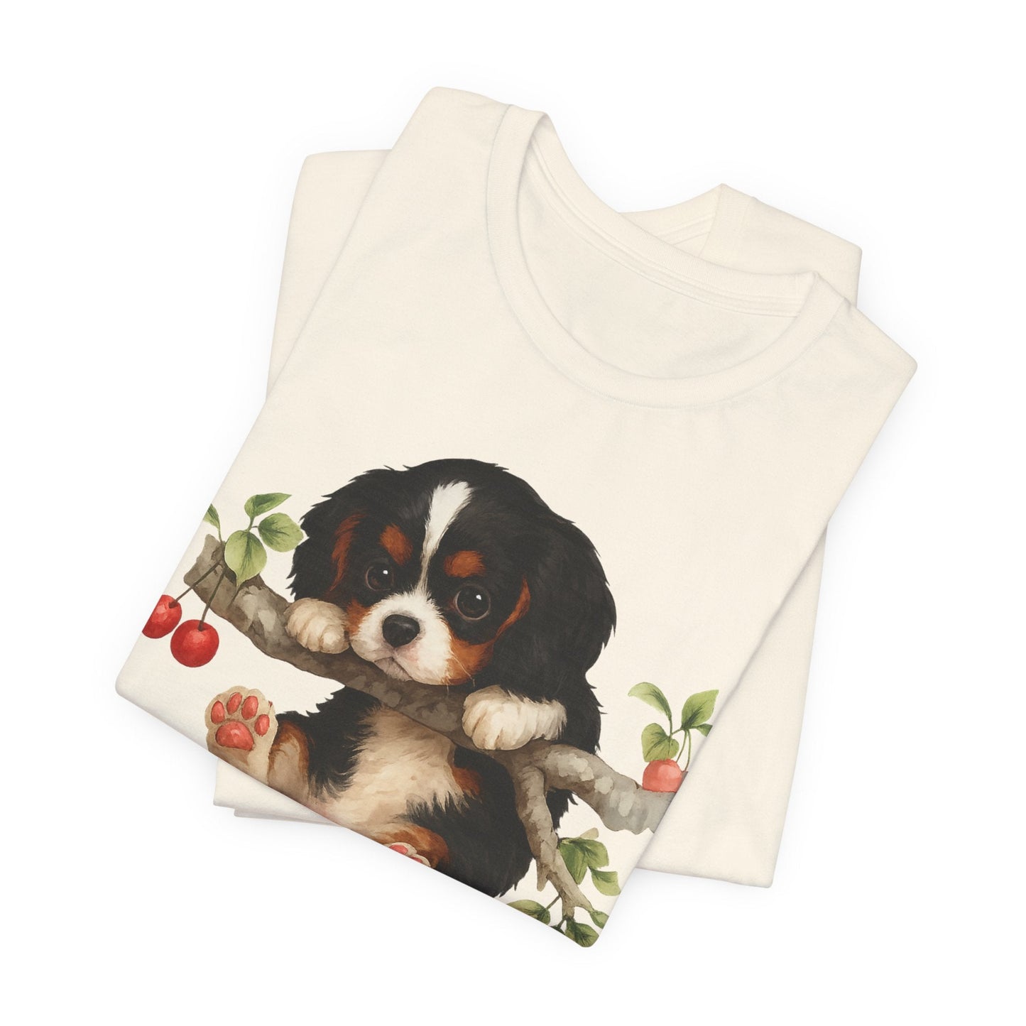 Printify T-Shirt Tricolor King Charles Hang In There Tshirt