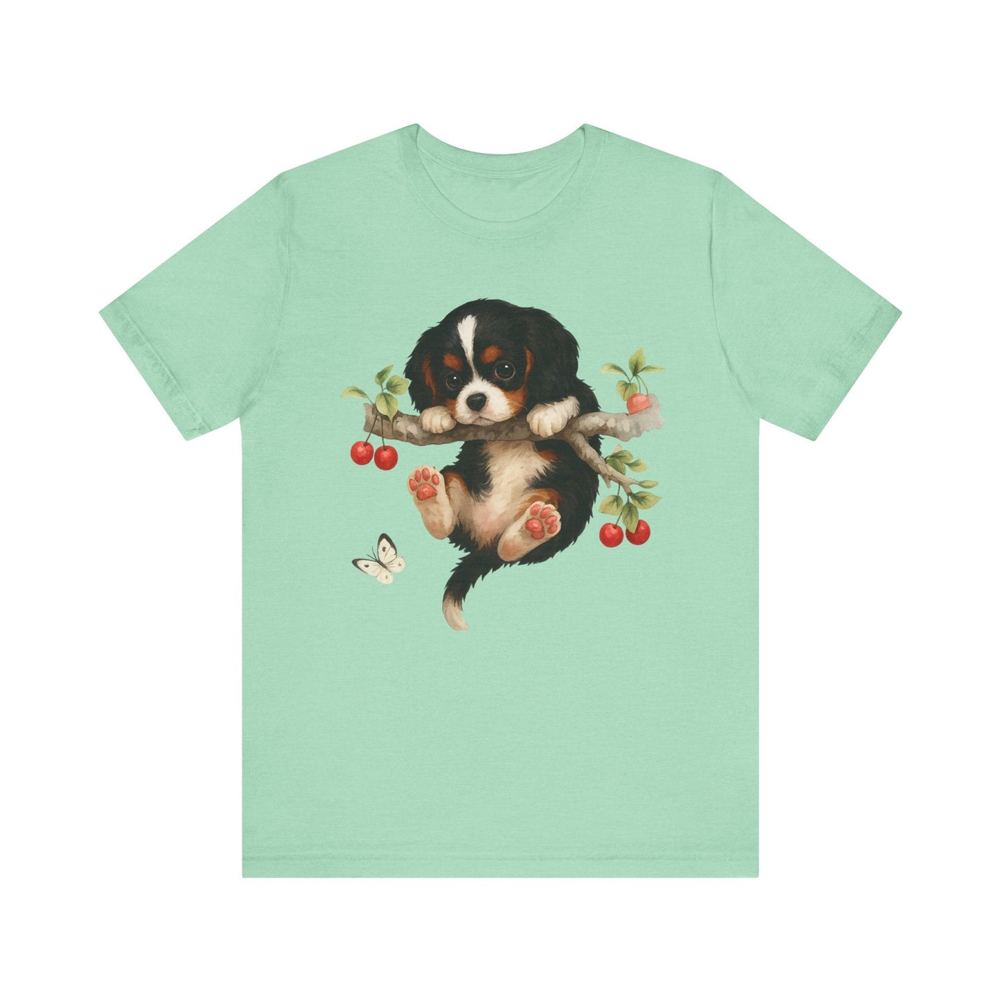 Printify T-Shirt Tricolor King Charles Hang In There Tshirt