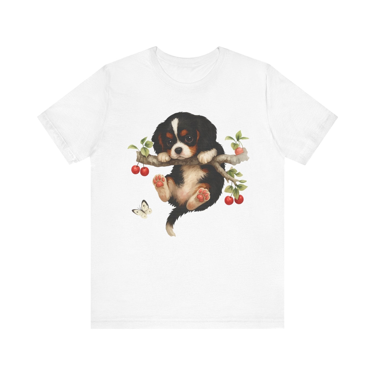 Printify T-Shirt Tricolor King Charles Hang In There Tshirt