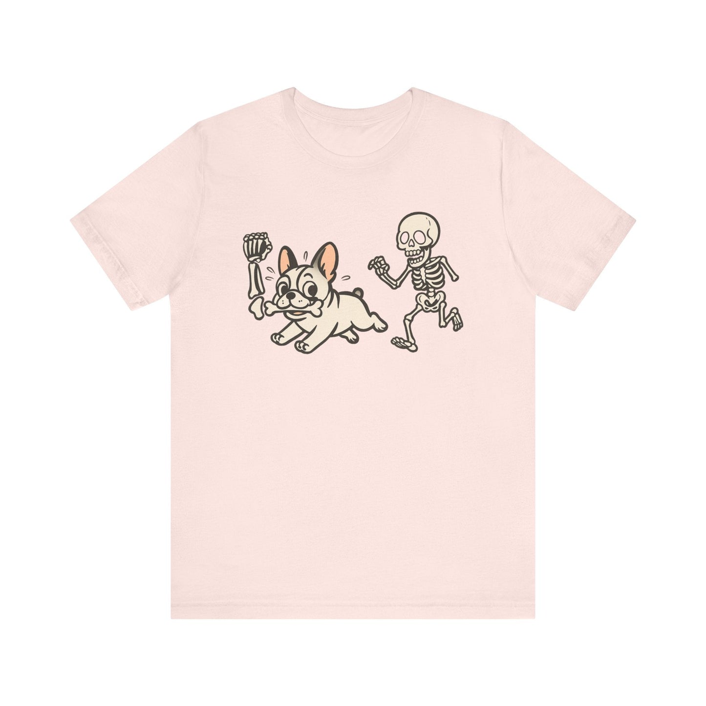 Printify T-Shirt White French Bulldog Grave Robber TShirt