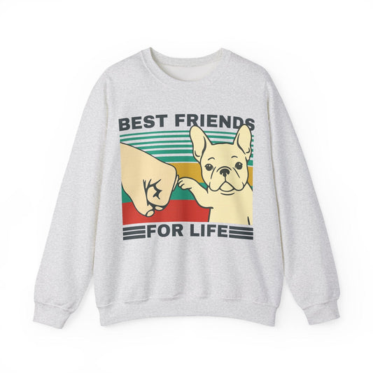 White Frenchie Besties Sweatshirt