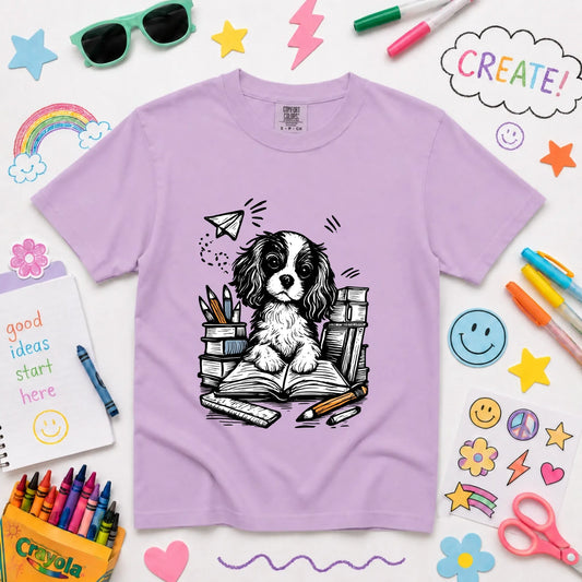 YOUTH Cavalier 1st Day of School Unisex TShirt Orchid