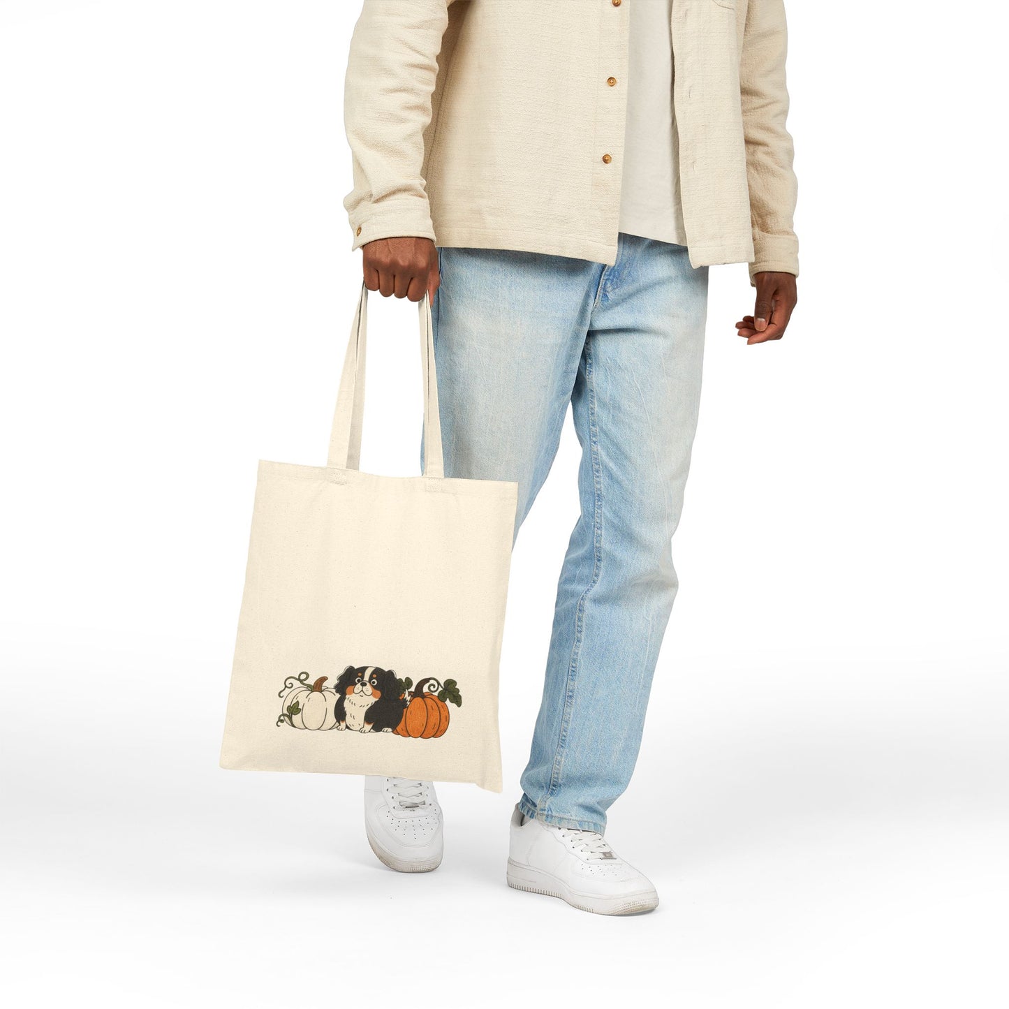Tricolor Cavalier Pupkin Tote Bag