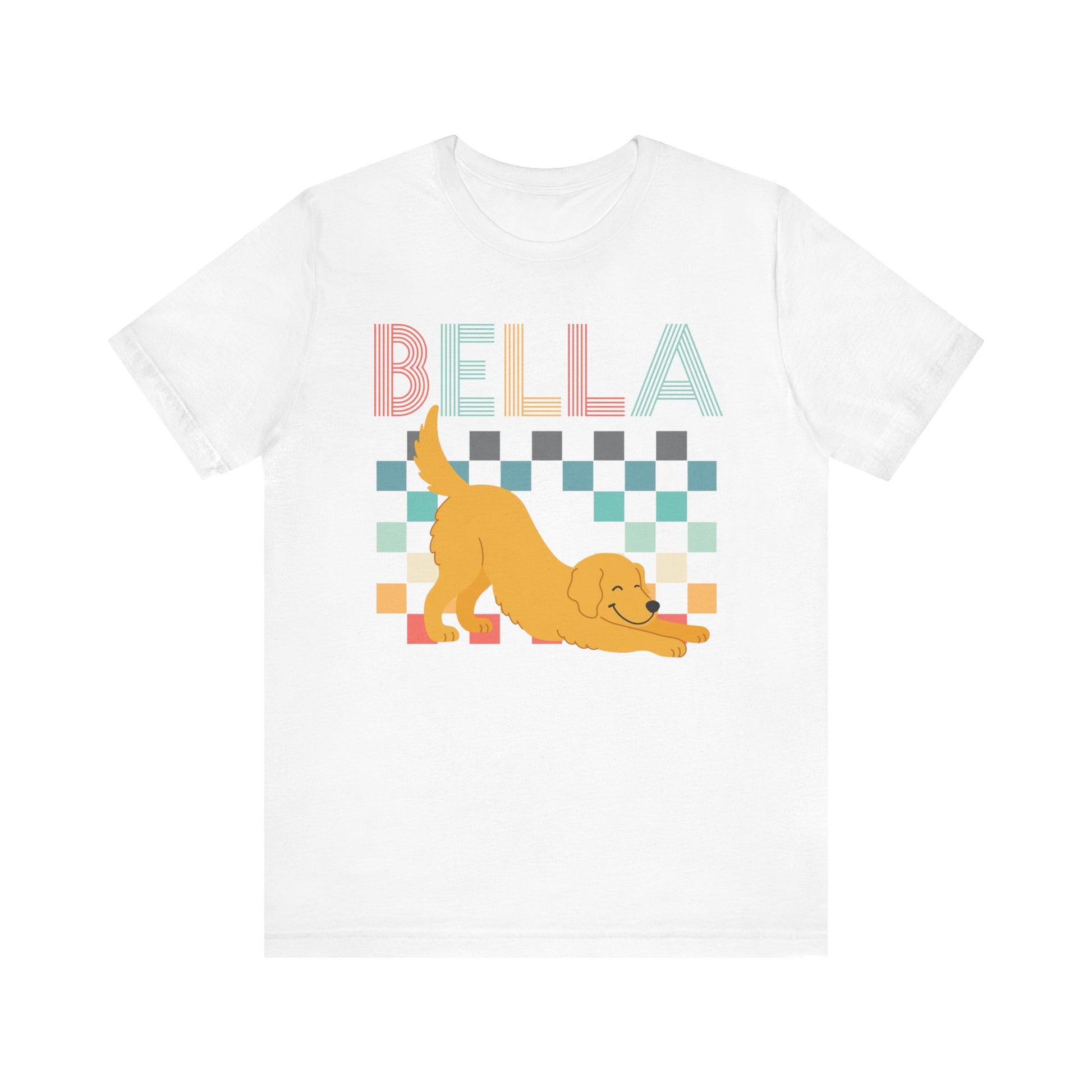 Golden Retriever Checkered TShirt
