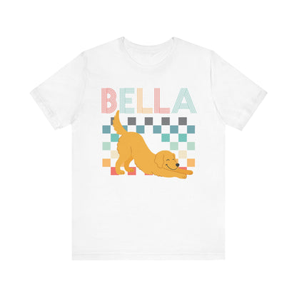 Golden Retriever Checkered TShirt