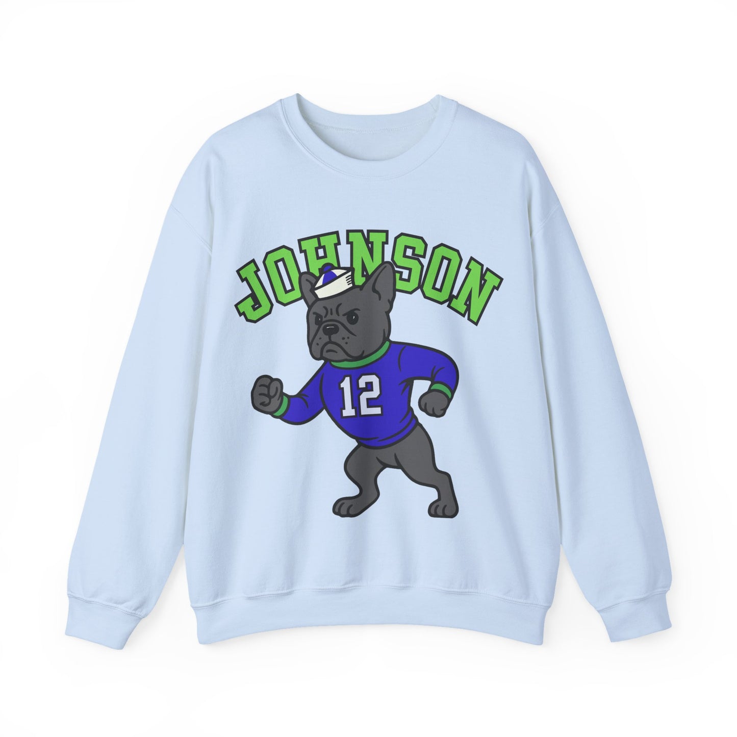 Black Frenchie College Mascot Sweatshirt