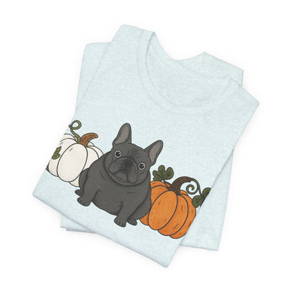 Black Frenchie Pupkin Unisex Tshirt