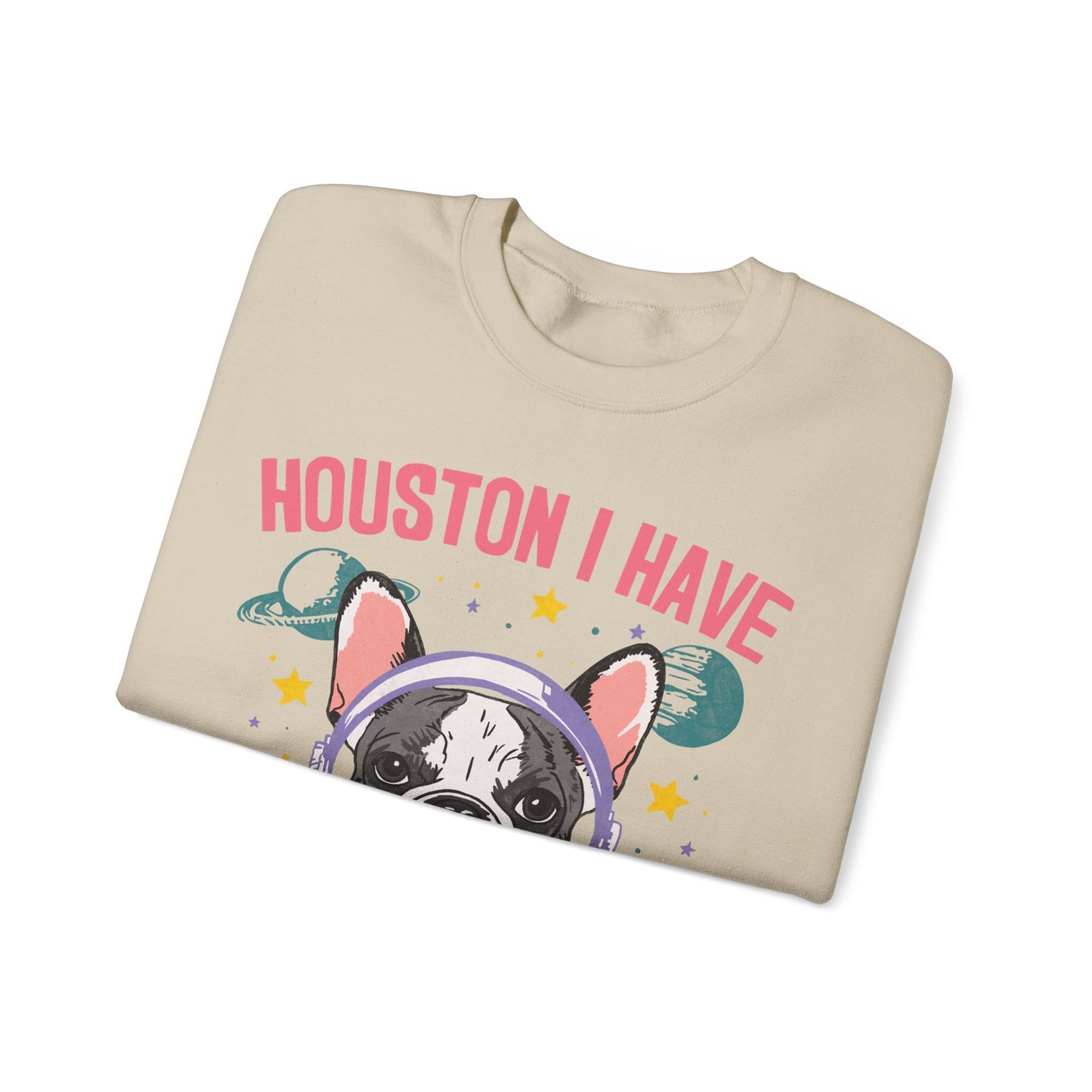 Piebald Frenchie Houston Space Sweatshirt