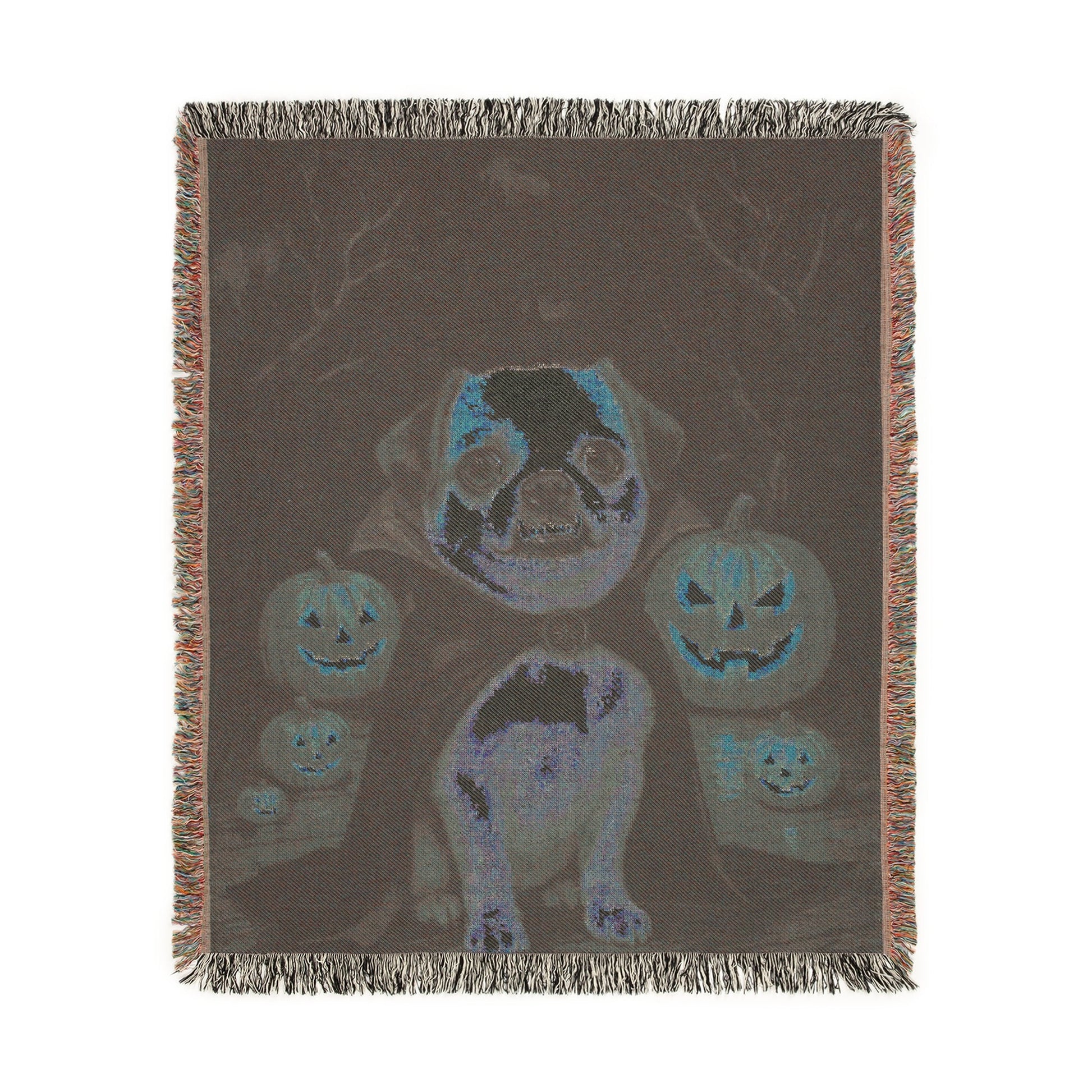 CUSTOM Mutt Dog Halloween Woven Blanket