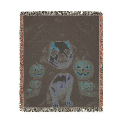 CUSTOM Mutt Dog Halloween Woven Blanket