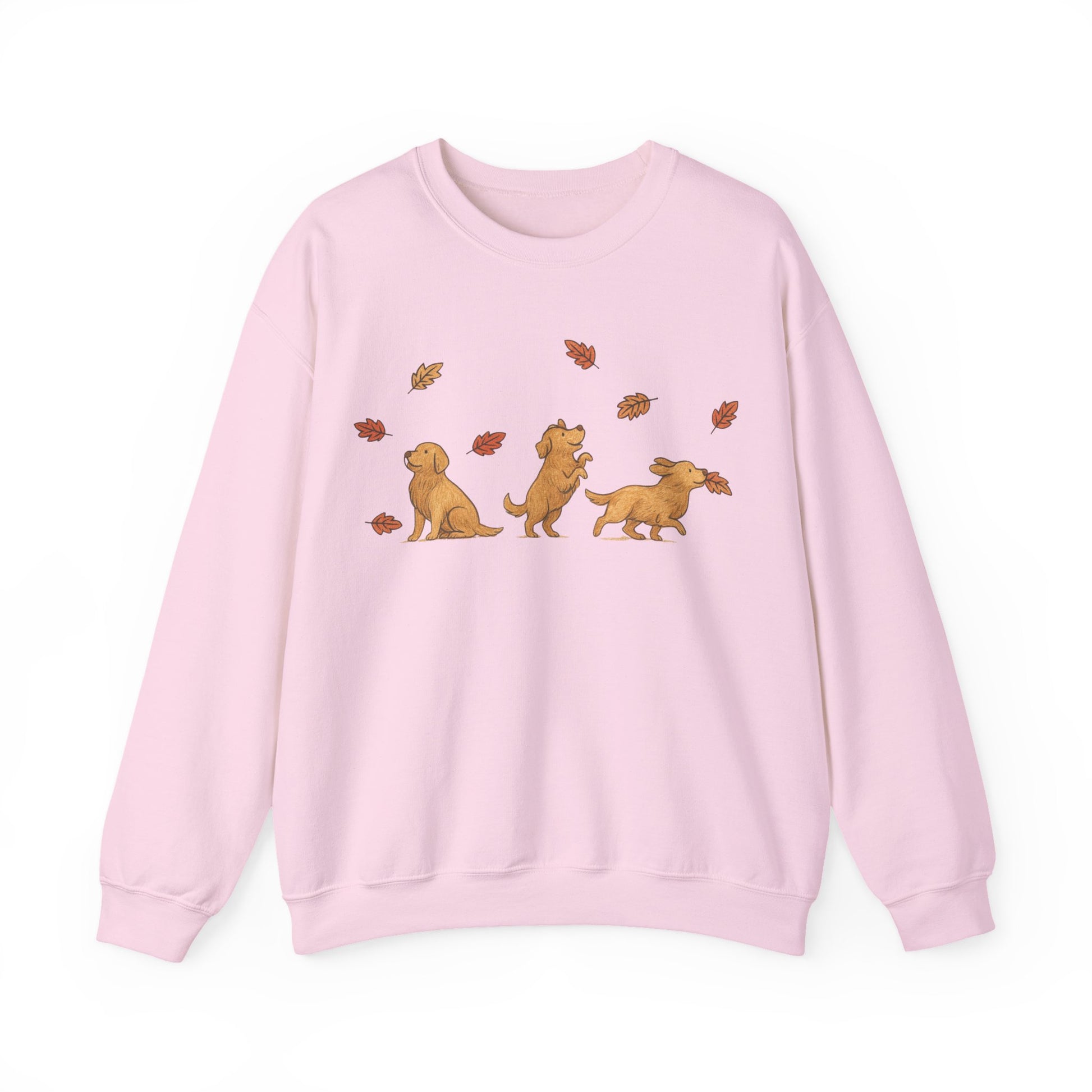 Golden Retriever Chasing Leaves Sweatshirt
