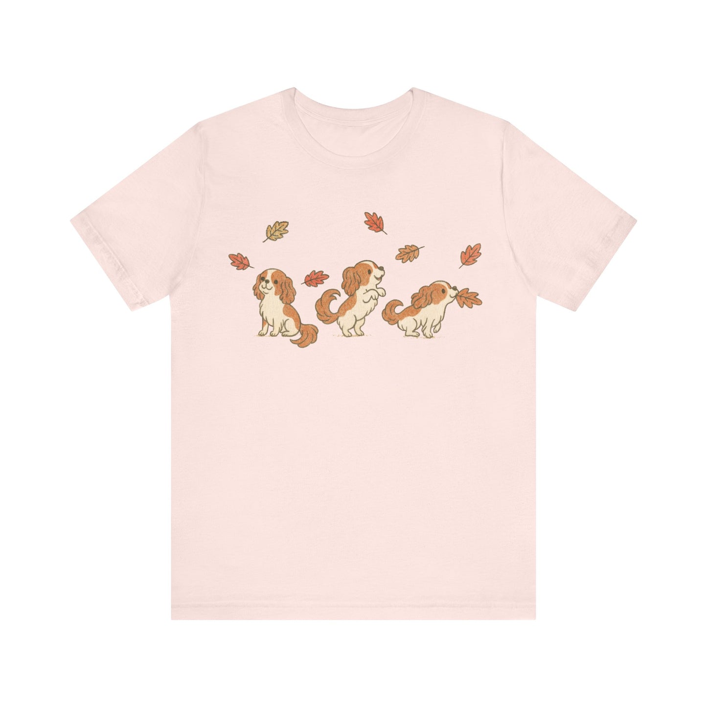 Blenheim Cavalier Chasing Leaves TShirt