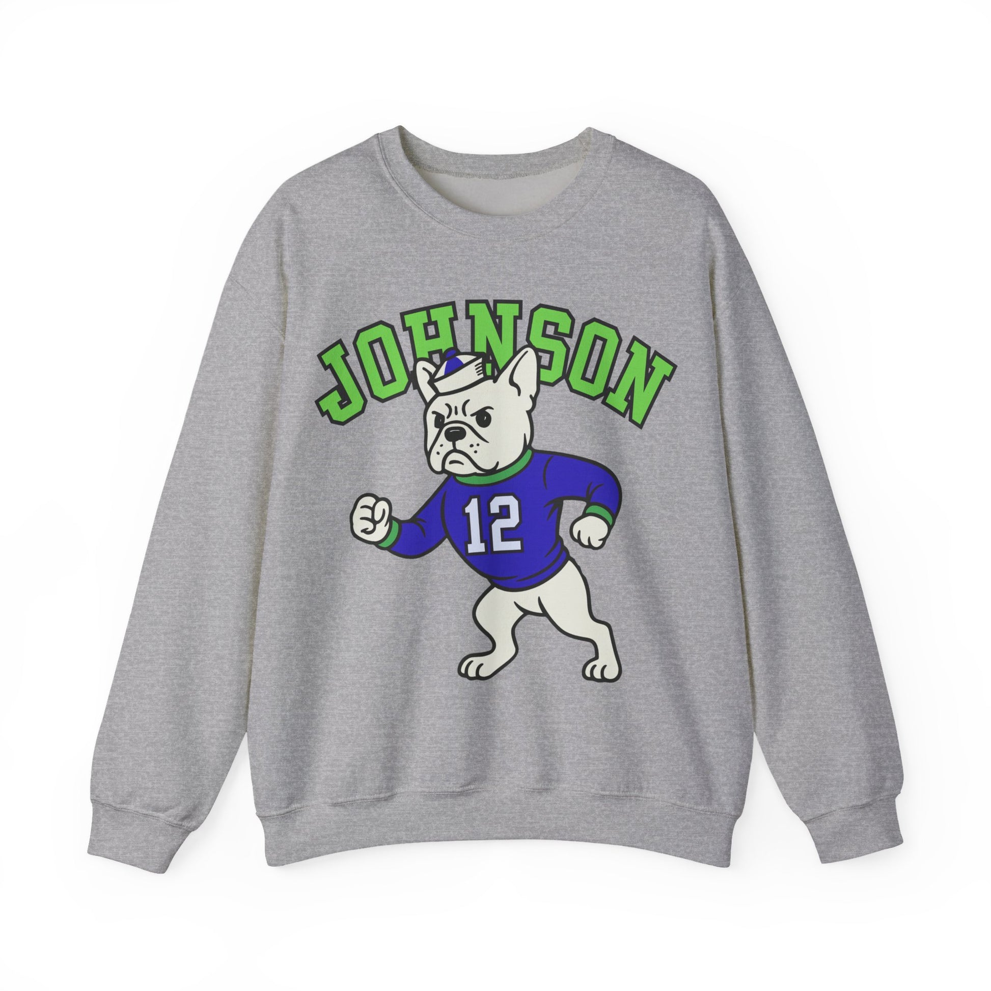 White Frenchie College Mascot Sweatshirt