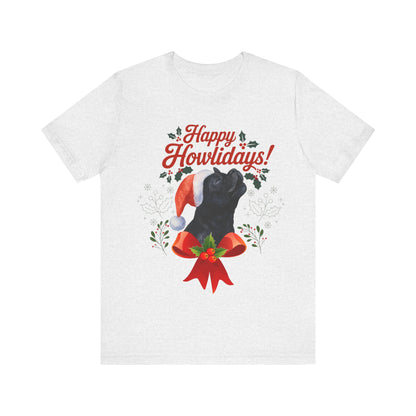 Black French Bulldog Happy Howlidays TShirt