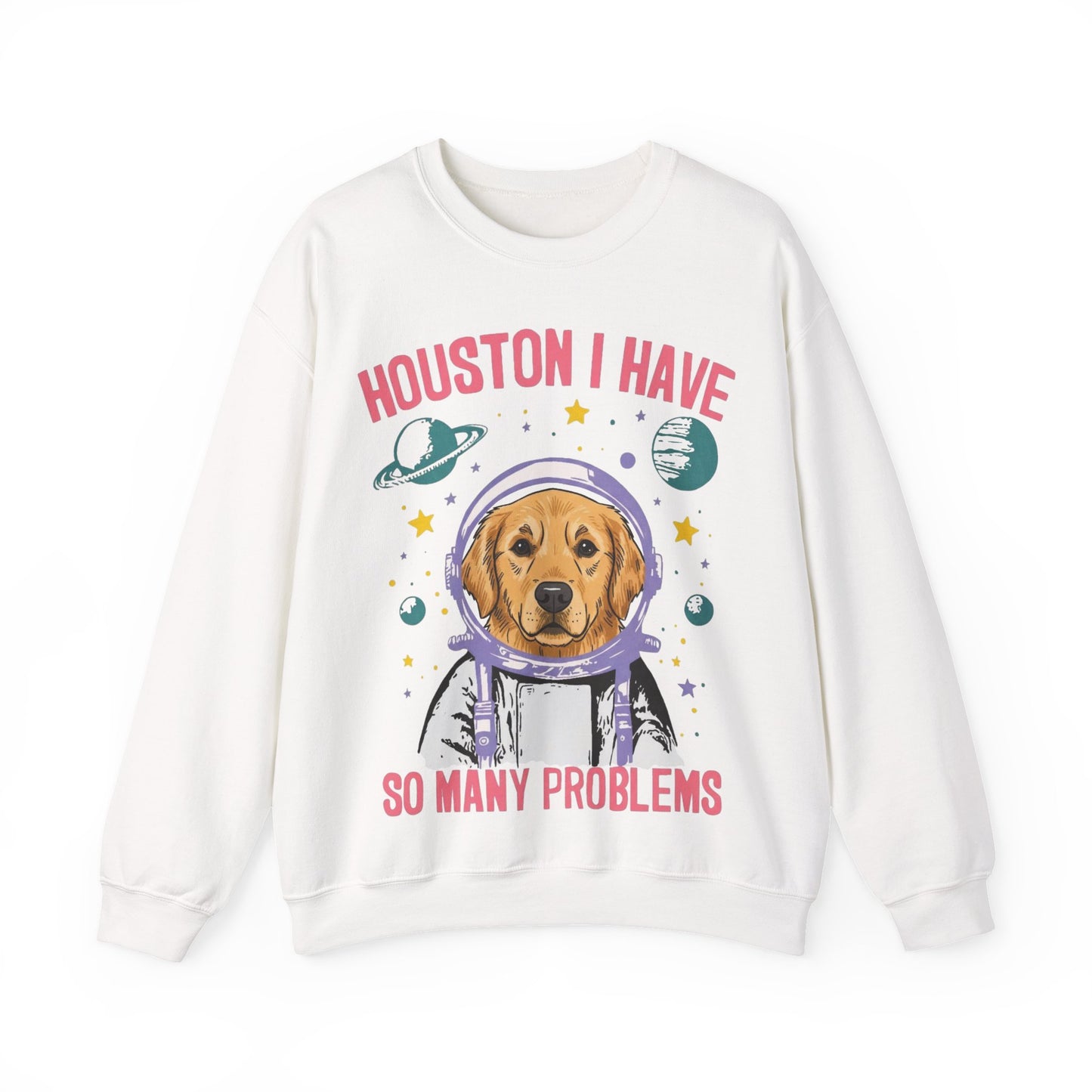 Golden Retriever Houston Space Sweatshirt