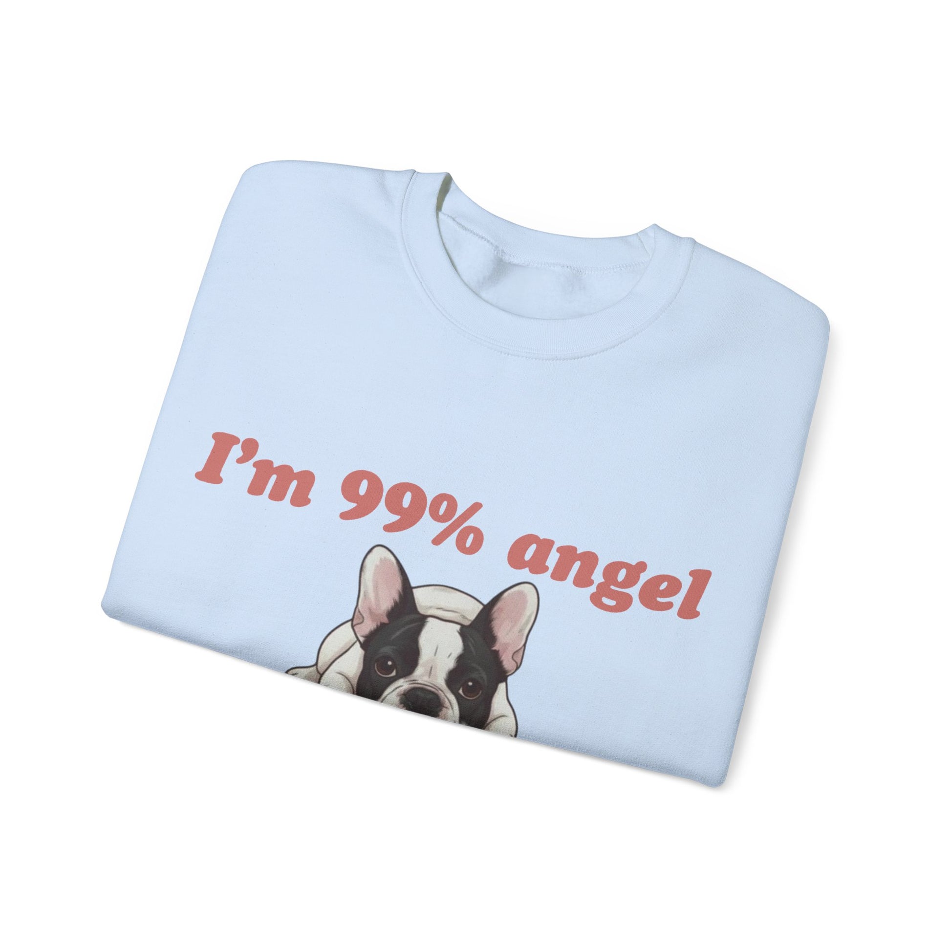Piebald Frenchie Angel 99% Sweatshirt