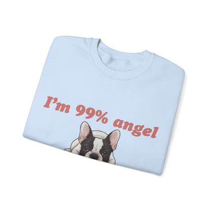 Piebald Frenchie Angel 99% Sweatshirt