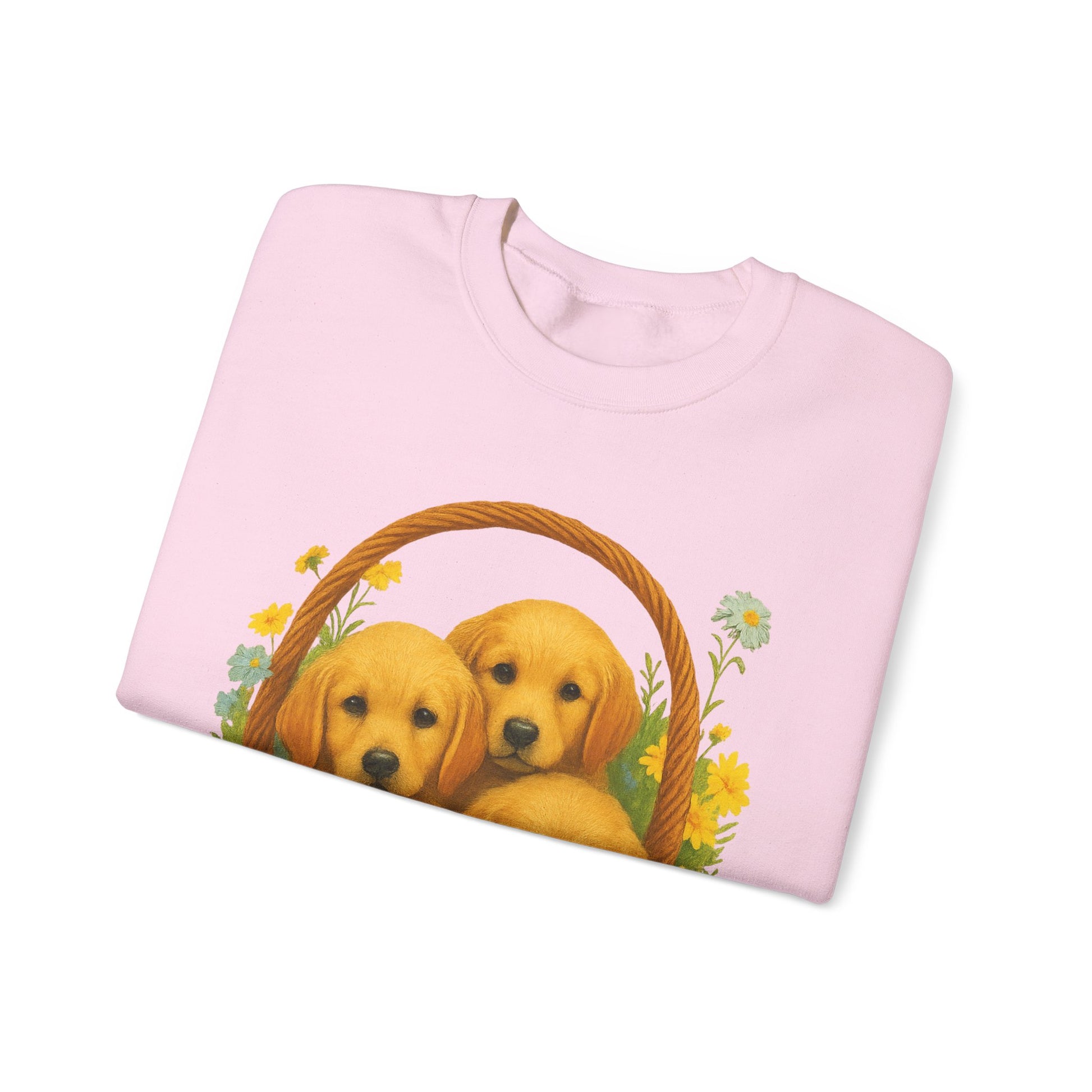 Puppy Basket Golden Retriever Sweatshirt