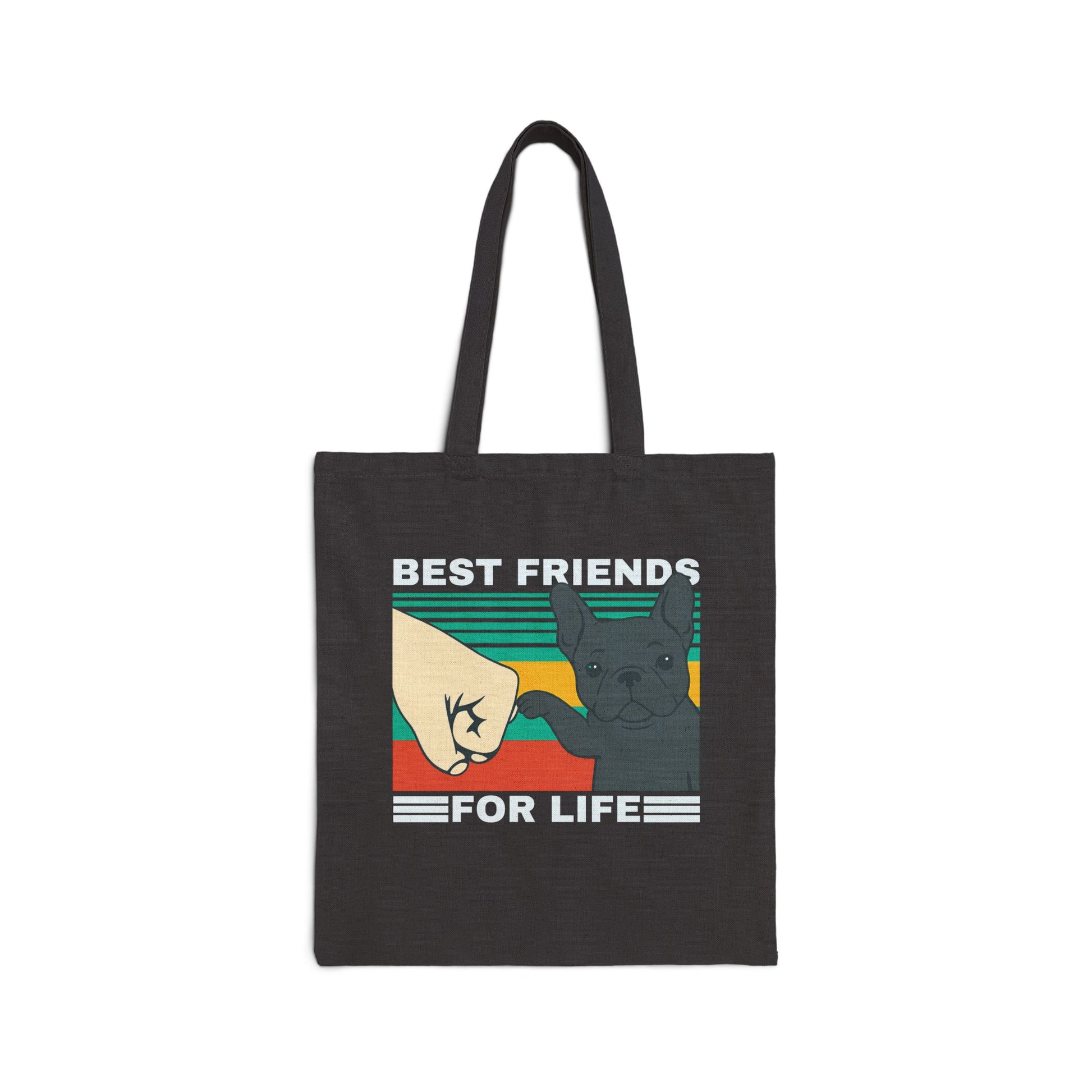 Black Frenchie Besties Tote Bag