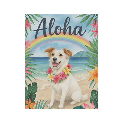 Custom Mutt Hawaii Garden Flag