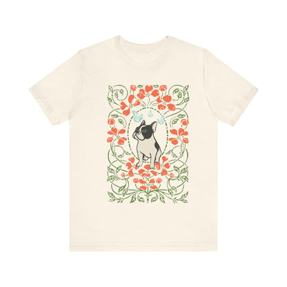 Piebald Frenchie Butterflies Frame TShirt