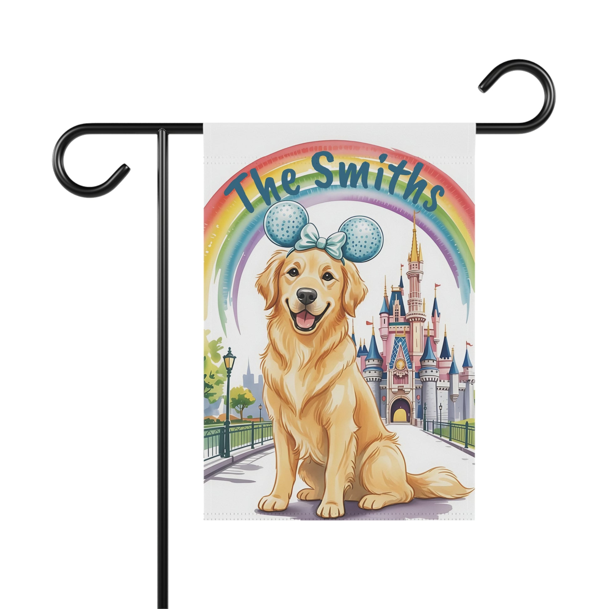 Golden Retriever Magical Kingdom Garden Flag