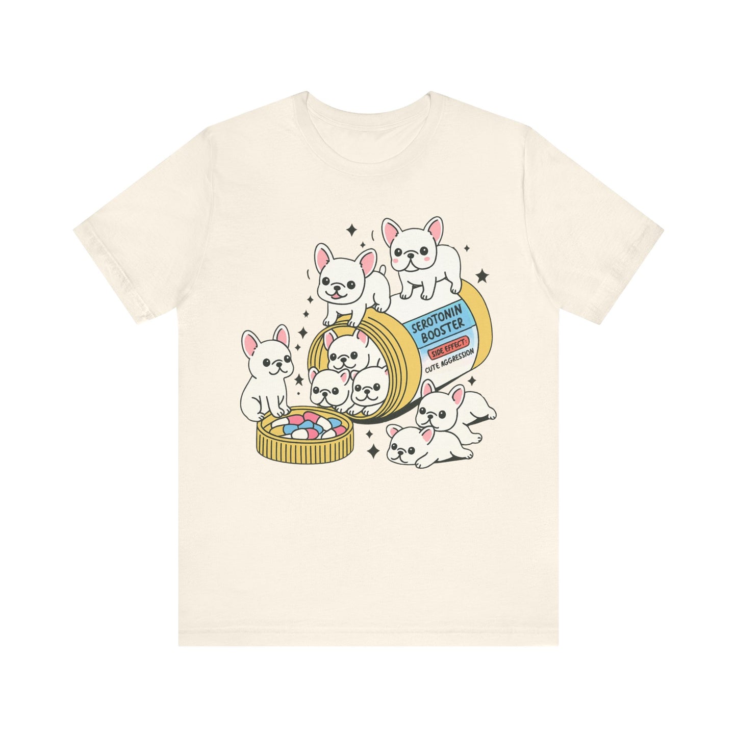 Serotonin Tee White French Bulldog