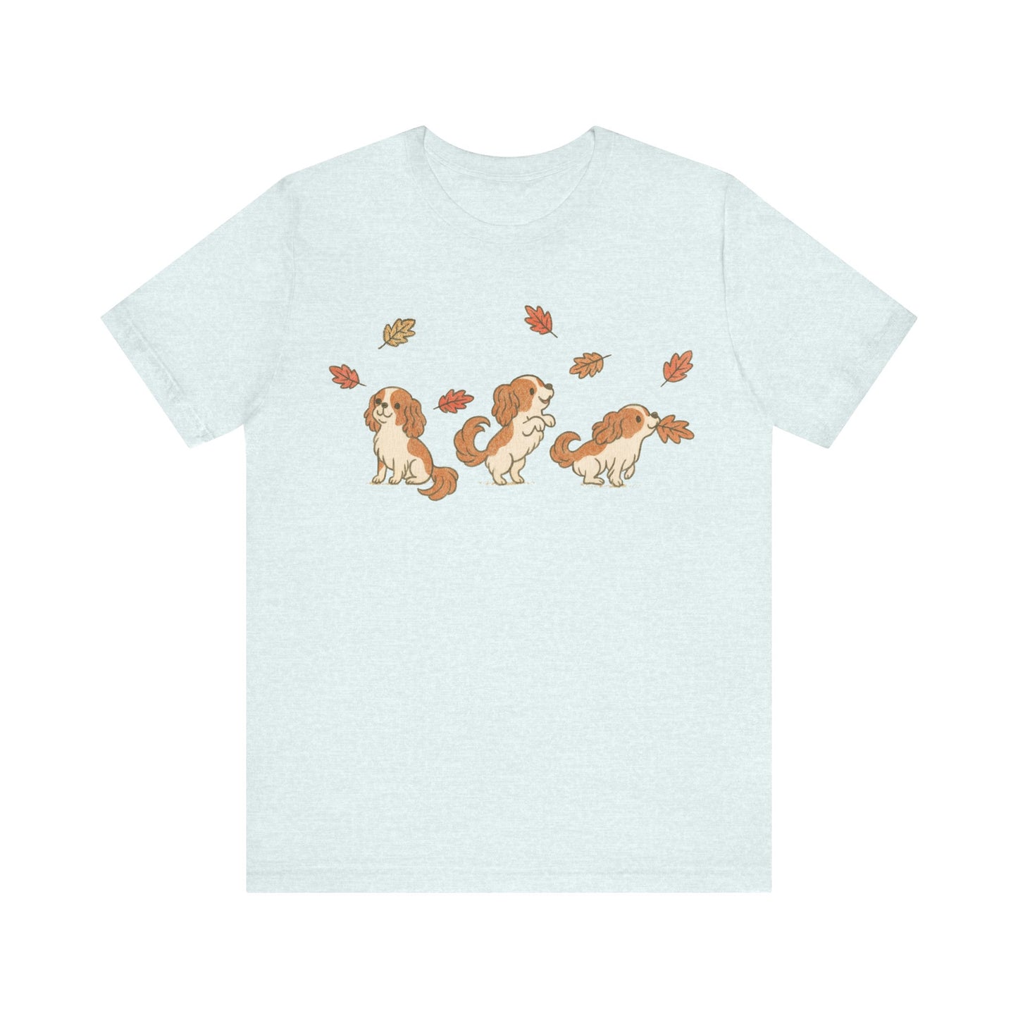 Blenheim Cavalier Chasing Leaves TShirt