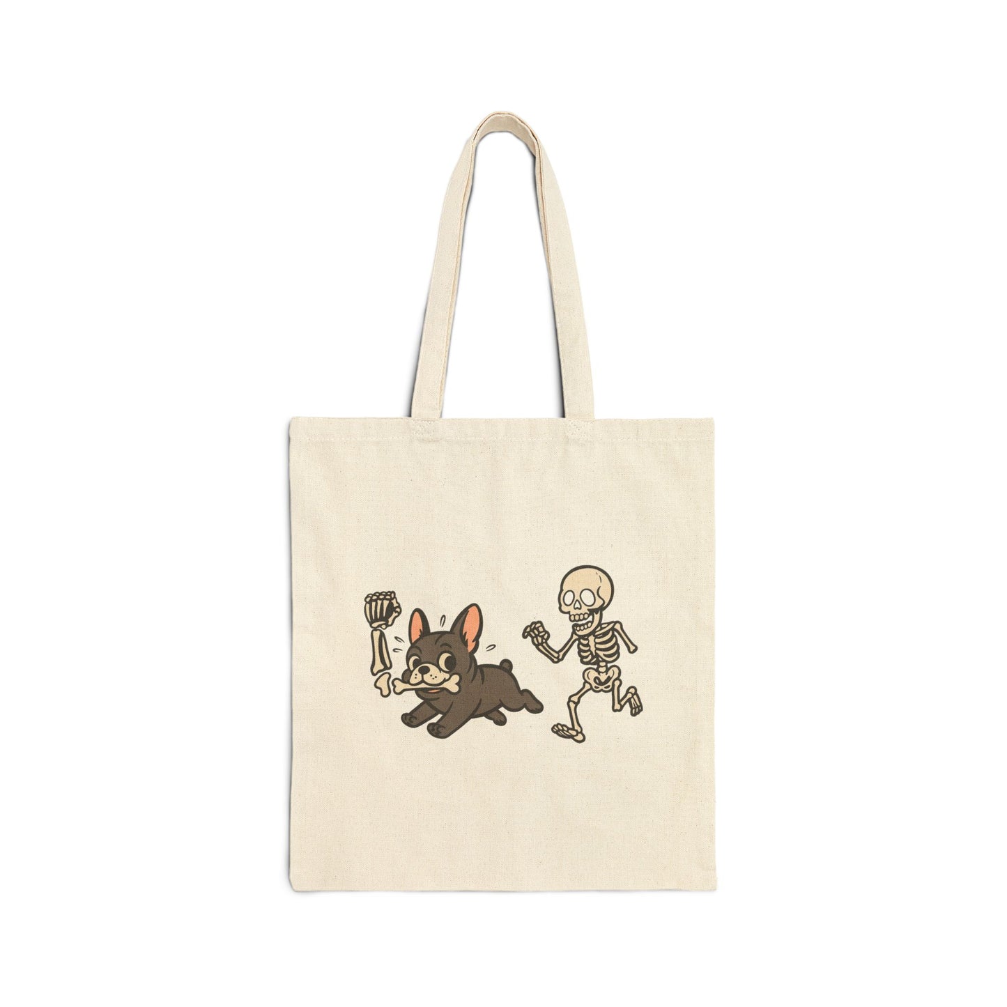 Black Frenchie Robber Tote Bag