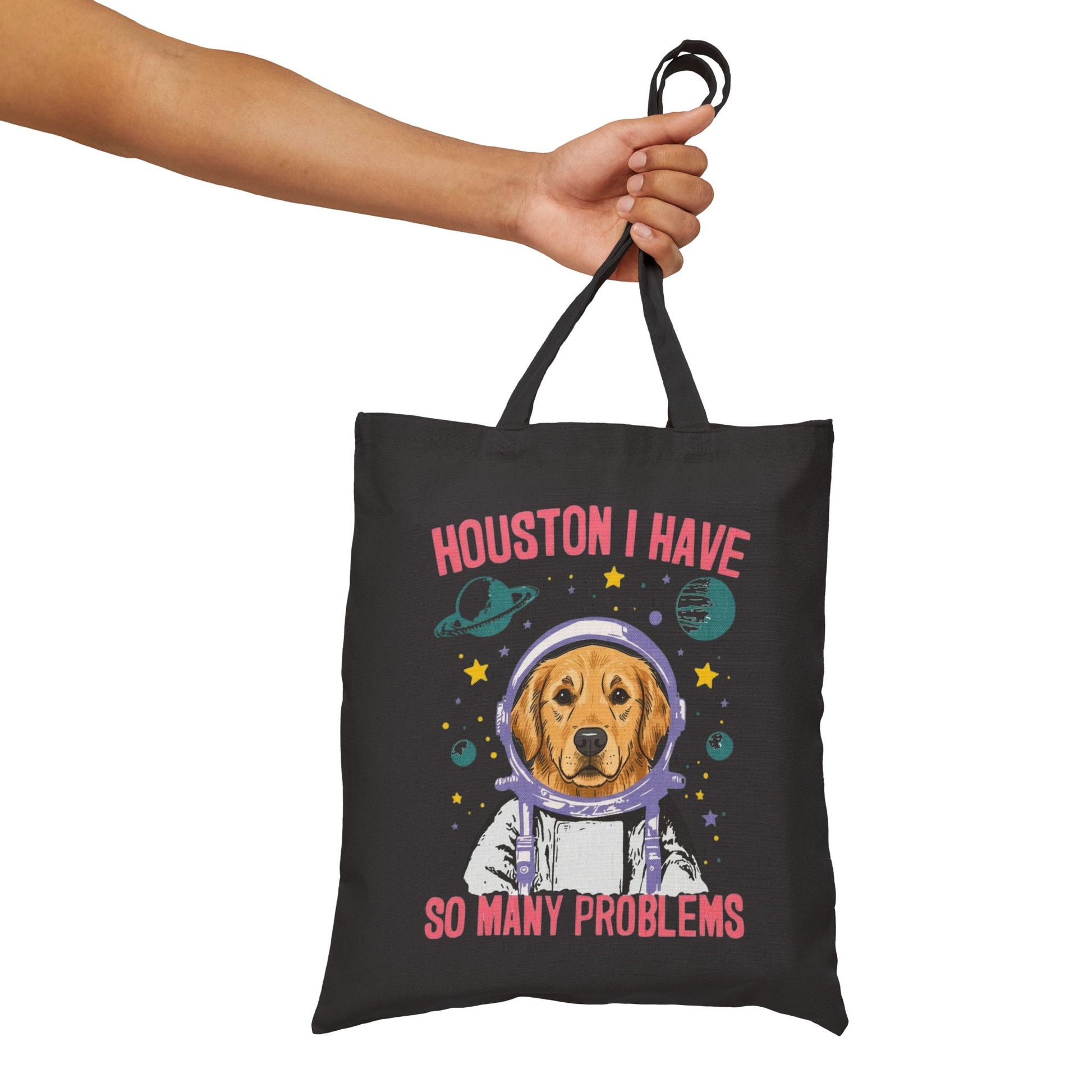 Golden Retriever Houston Space Tote Bag