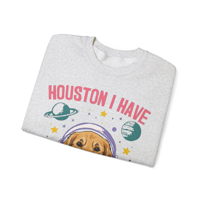 Golden Retriever Houston Space Sweatshirt