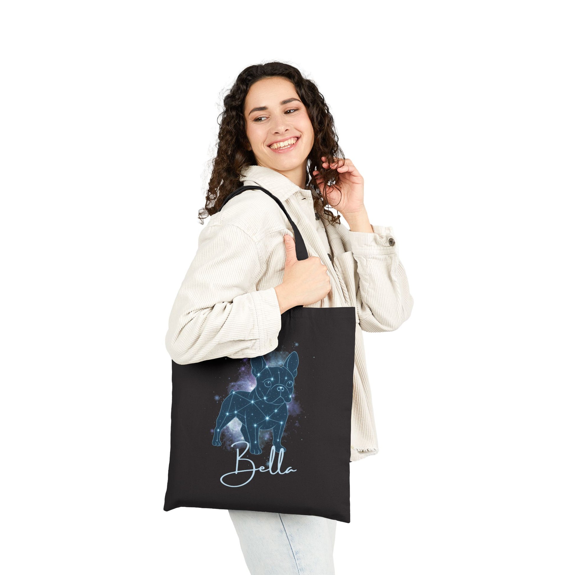 Custom Frenchie Constellation Tote Bag