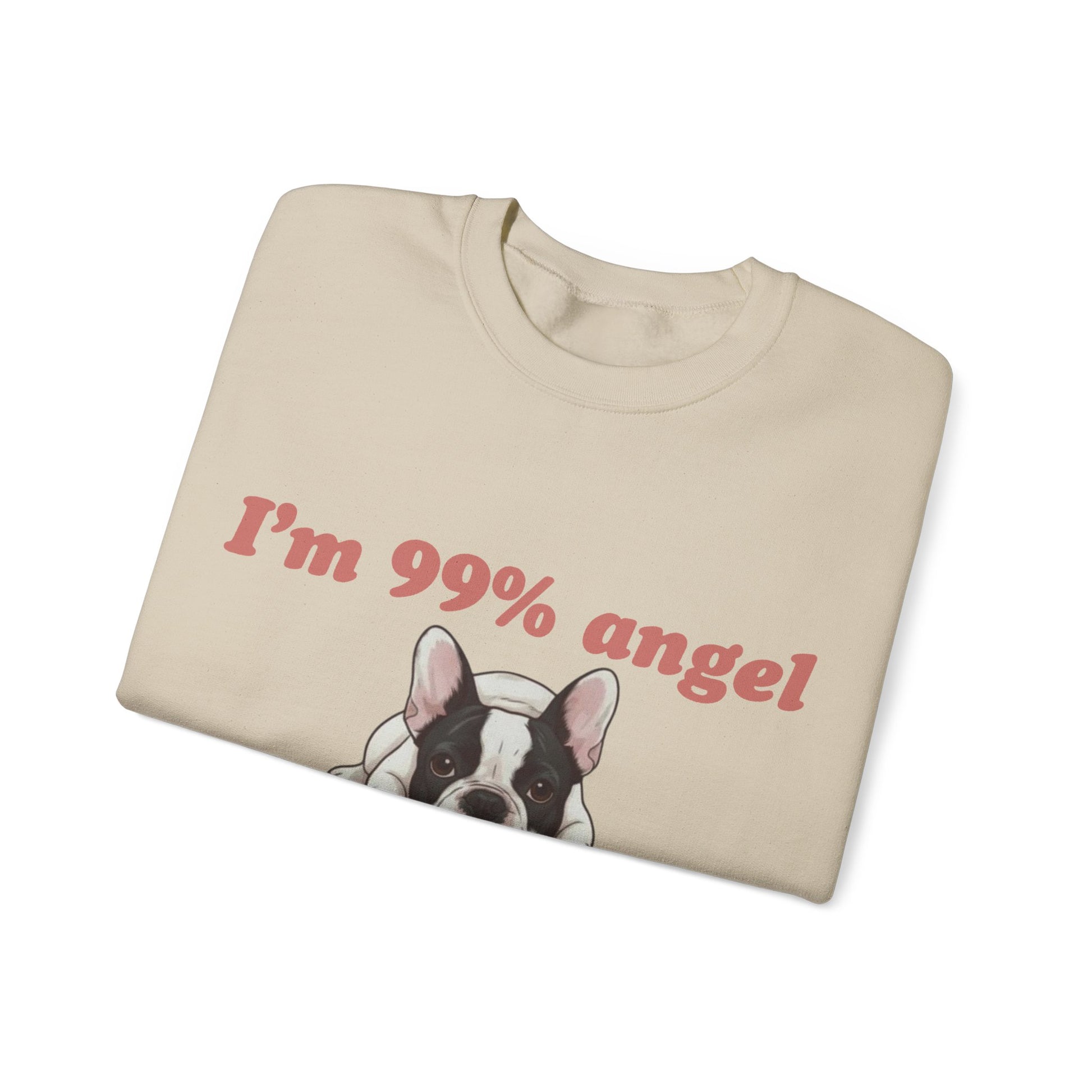 Piebald Frenchie Angel 99% Sweatshirt