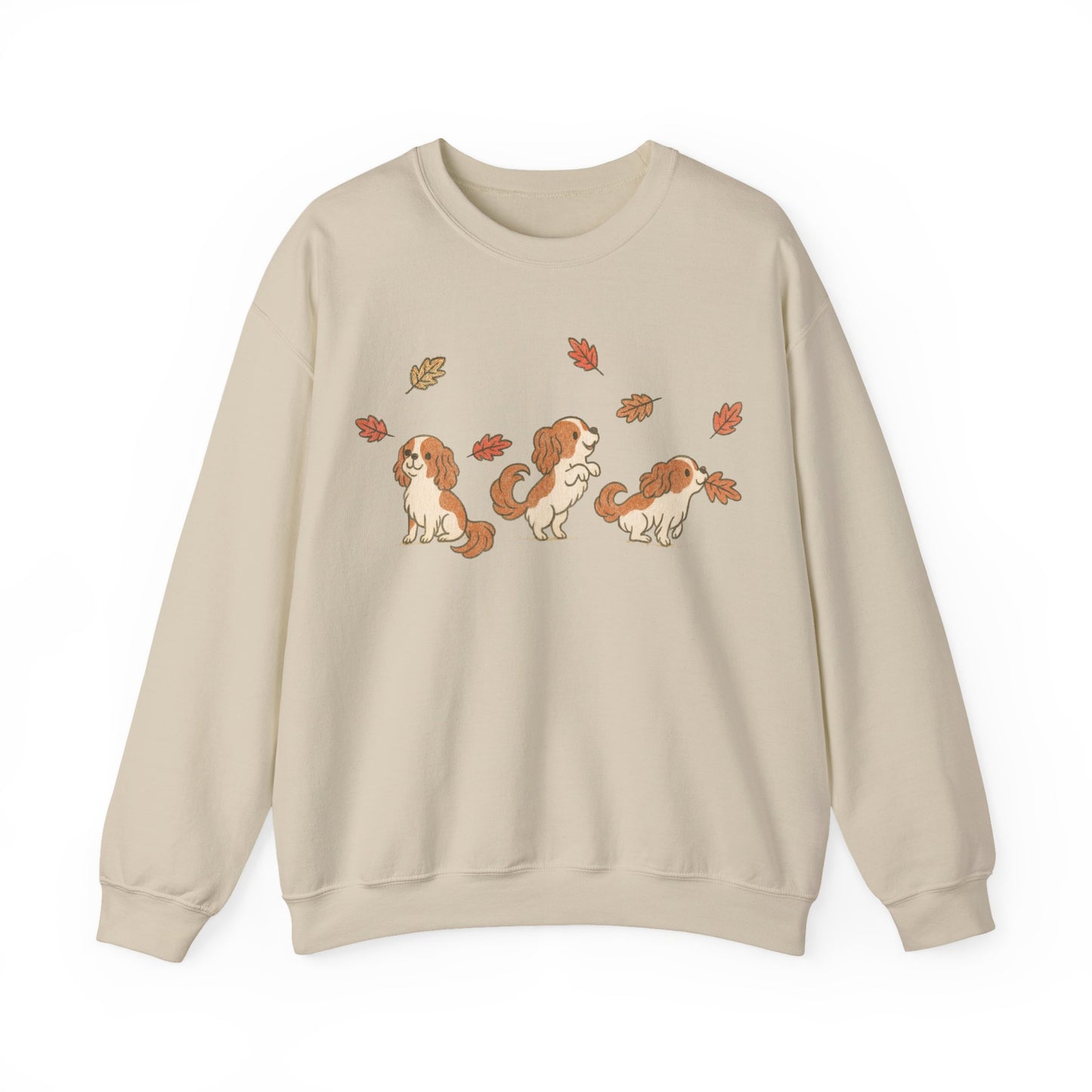Blenheim Cavalier Chasing Leaves Sweatshirt