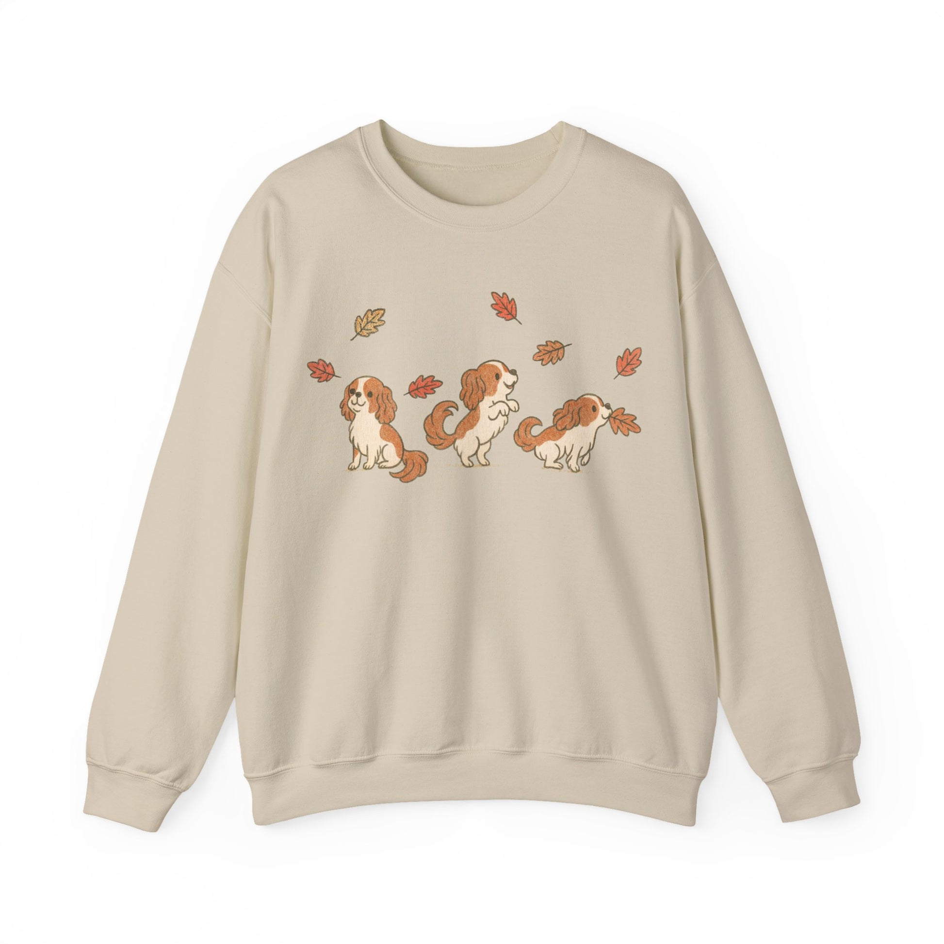 Blenheim Cavalier Chasing Leaves Sweatshirt