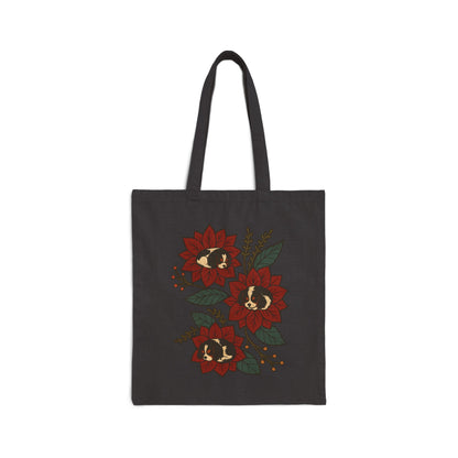 Tricolor Cavalier Holiday Flower Sleeping Tote Bag