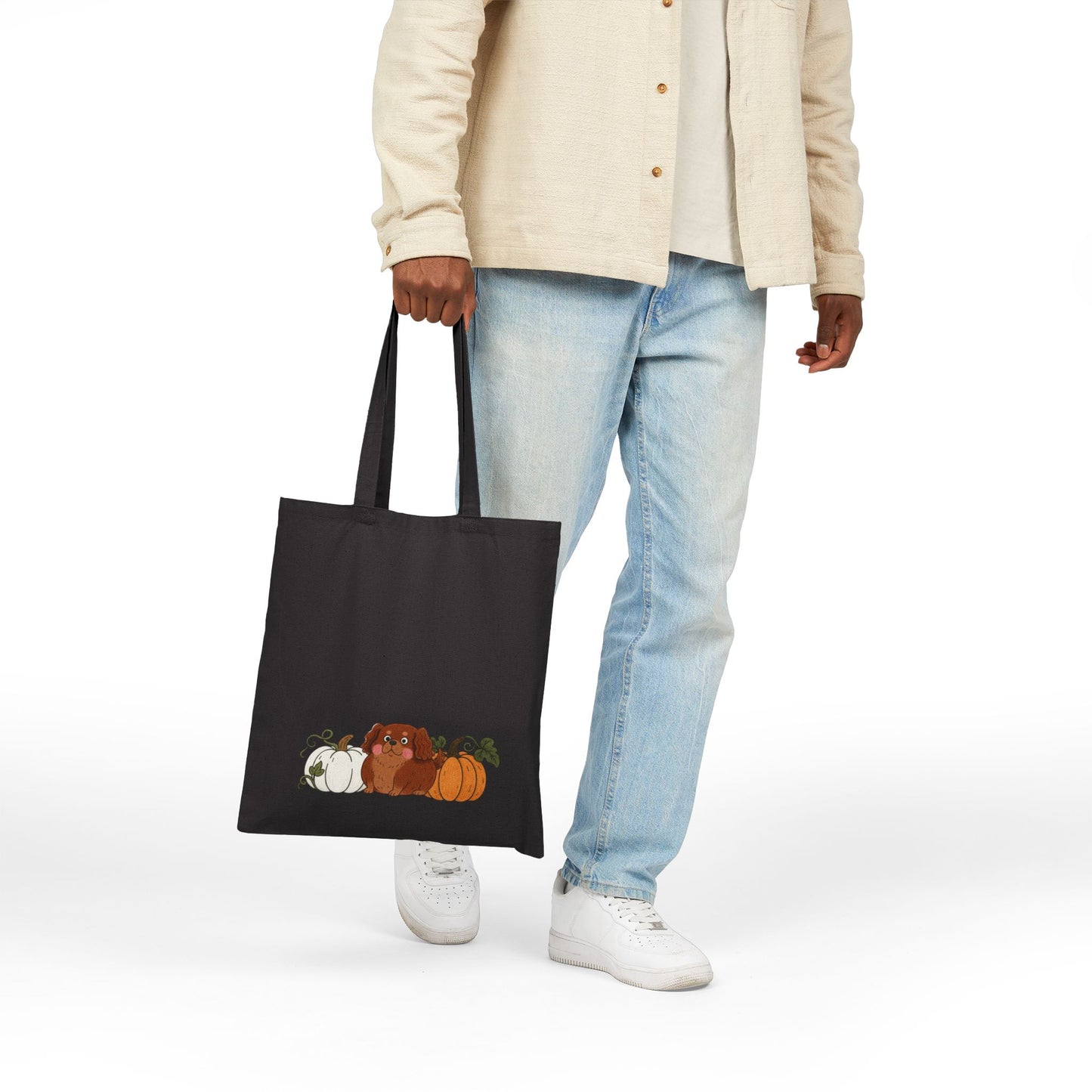 Ruby Cavalier King Charles Pupkin Tote Bag