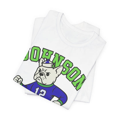 White Frenchie College Mascot TShirt