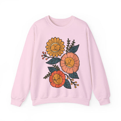 Golden Retriever Sleeping Flowers Sweatshirt