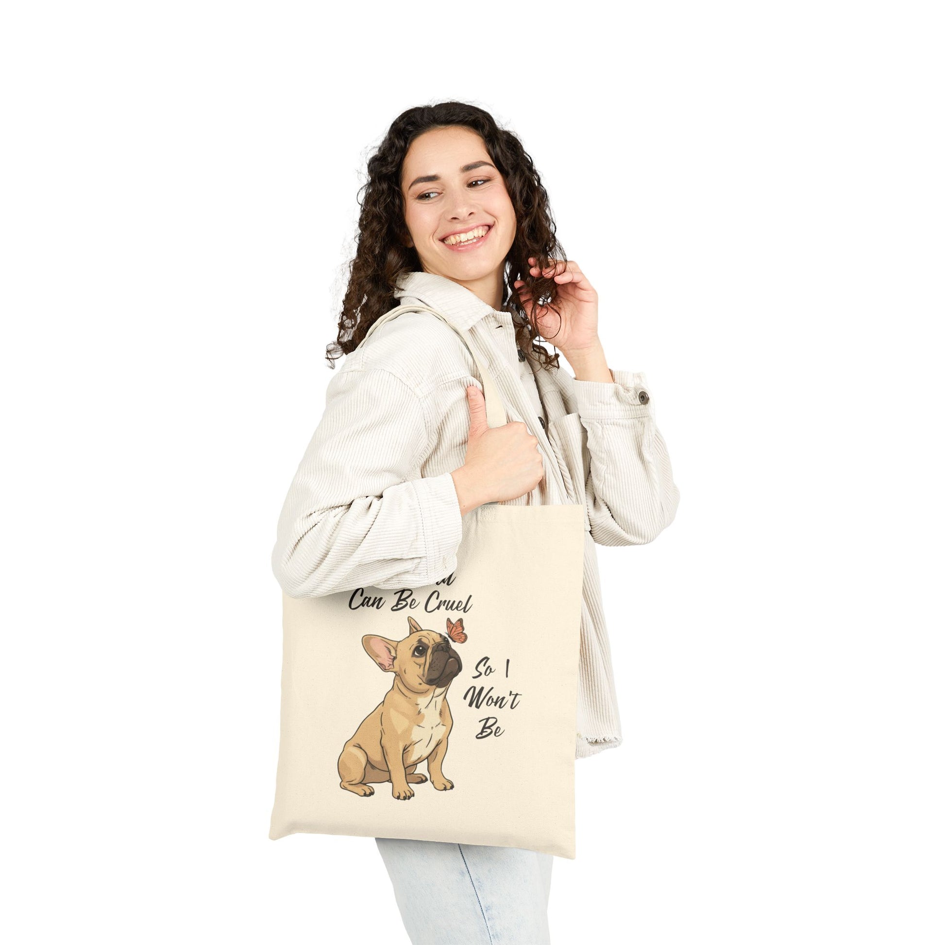 Cruel World Fawn Frenchie Tote Bag