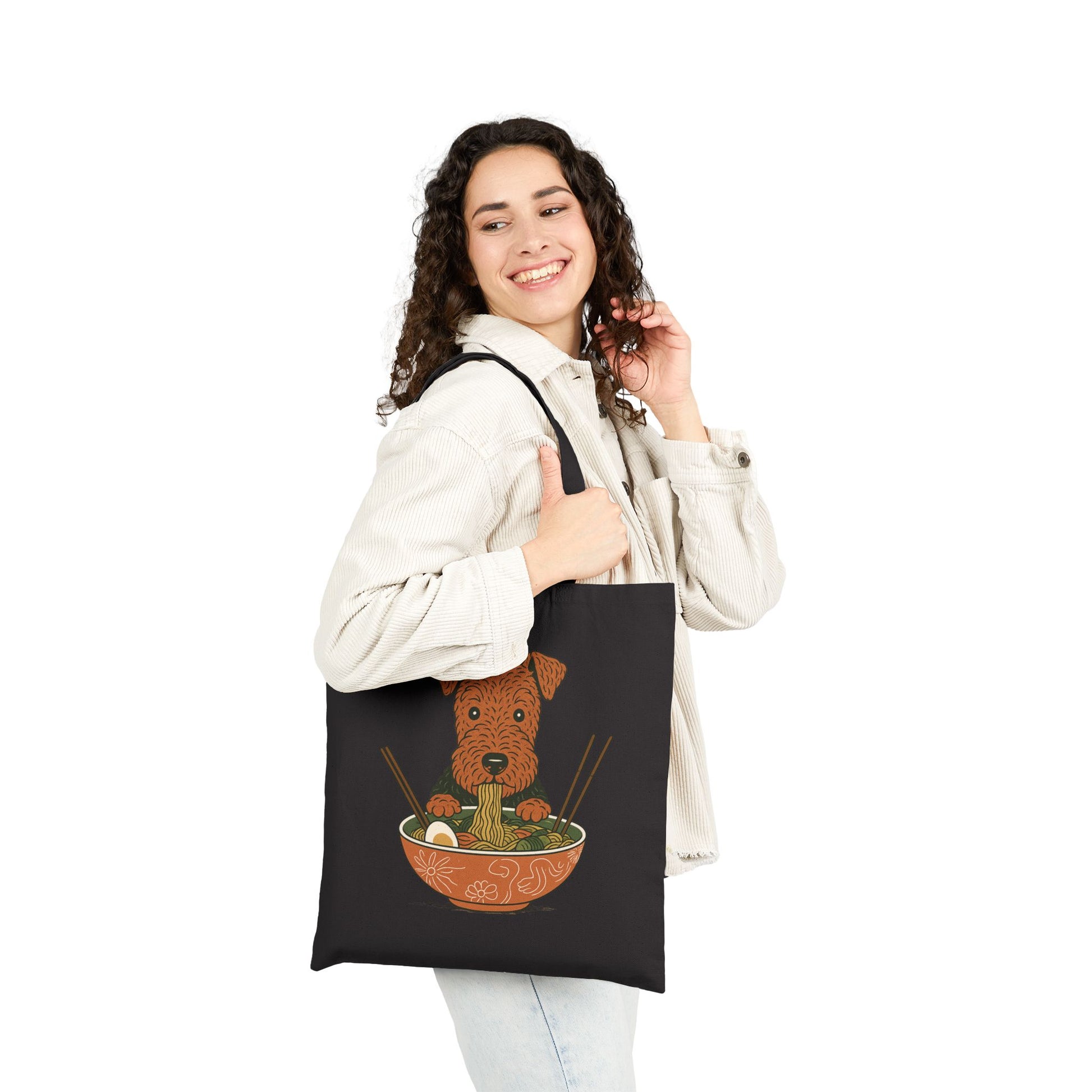 Airedale Terrier Ramen Tote Bag