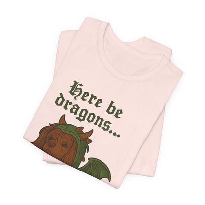 Ruby Cavalier Here Be Dragons TShirt